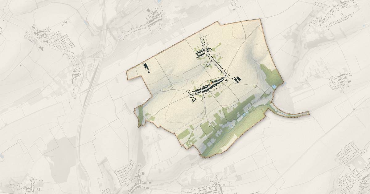 Portrait cartographique de Servigny-lès-Sainte-Barbe : relief, eau, forêts, bâti et voies, calculés à partir des données de l'IGN