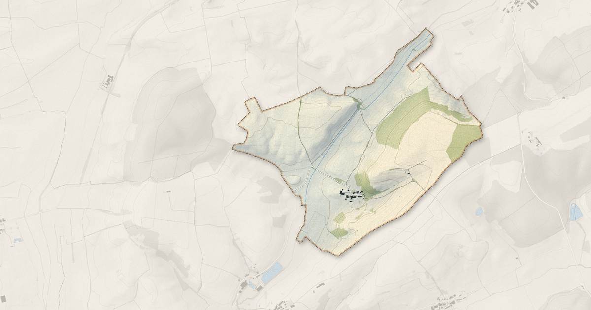 Portrait cartographique de Sotzeling : relief, eau, forêts, bâti et voies, calculés à partir des données de l'IGN