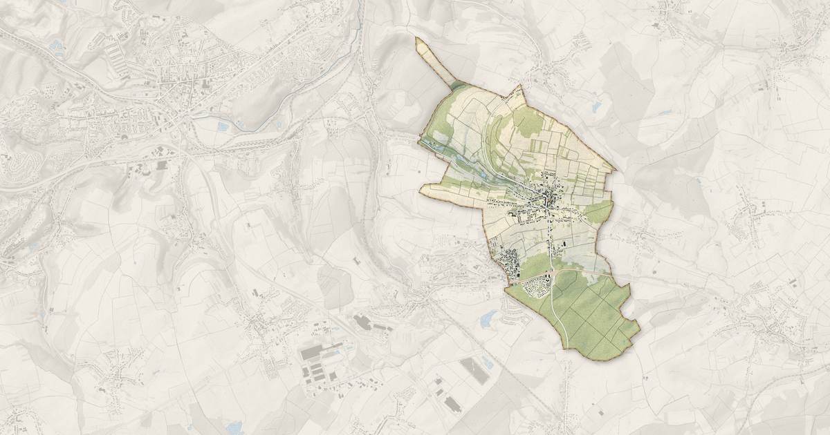 Portrait cartographique de Théding : relief, eau, forêts, bâti et voies, calculés à partir des données de l'IGN