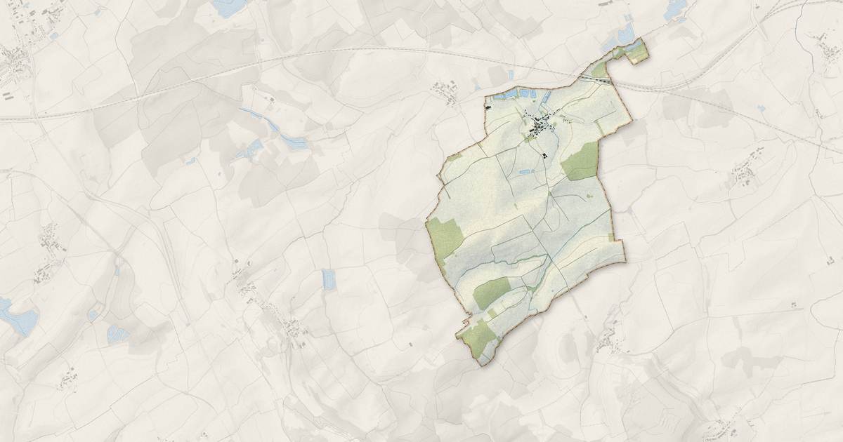 Portrait cartographique de Thimonville : relief, eau, forêts, bâti et voies, calculés à partir des données de l'IGN