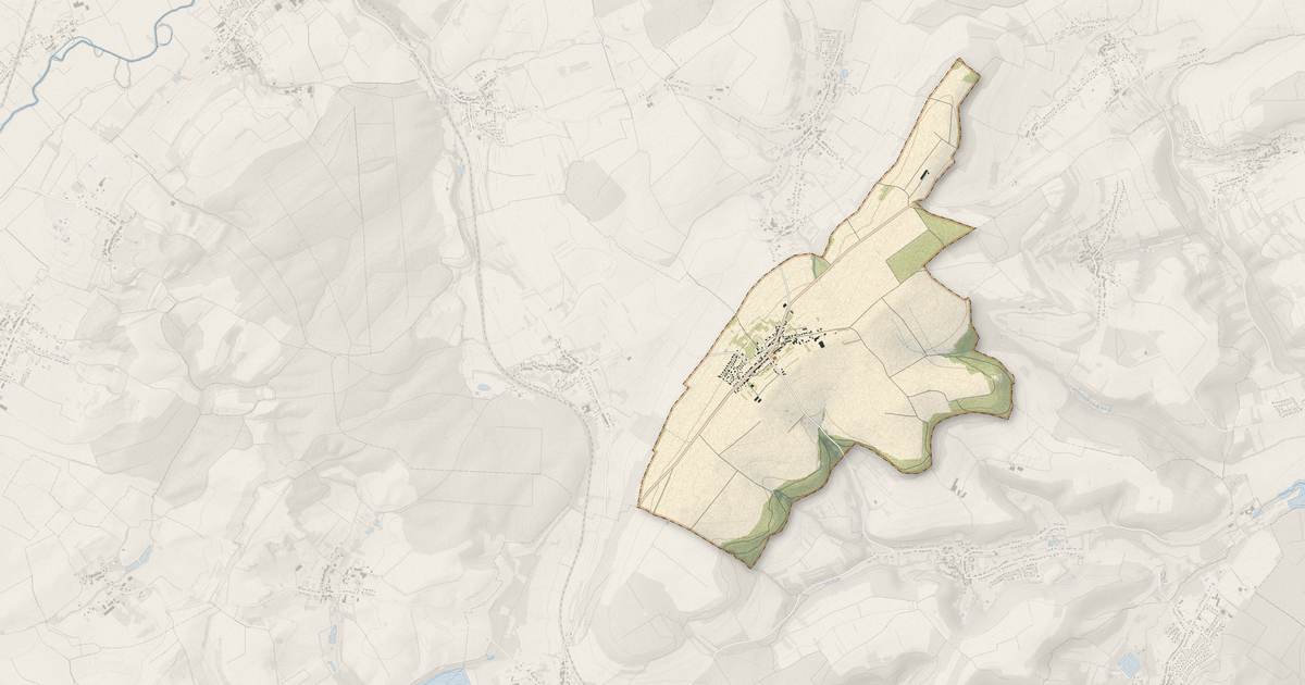 Portrait cartographique de Tromborn : relief, eau, forêts, bâti et voies, calculés à partir des données de l'IGN