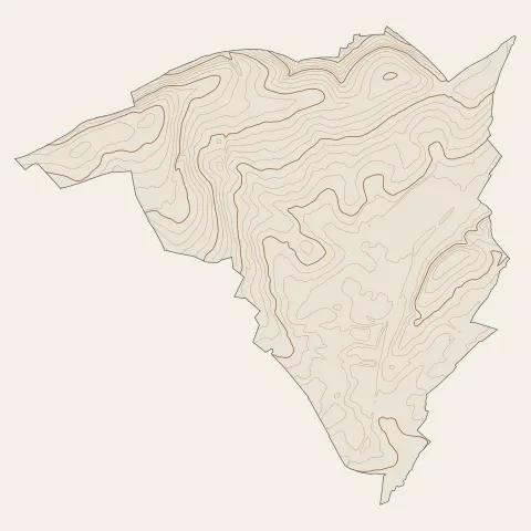 Valmont : courbes de niveau