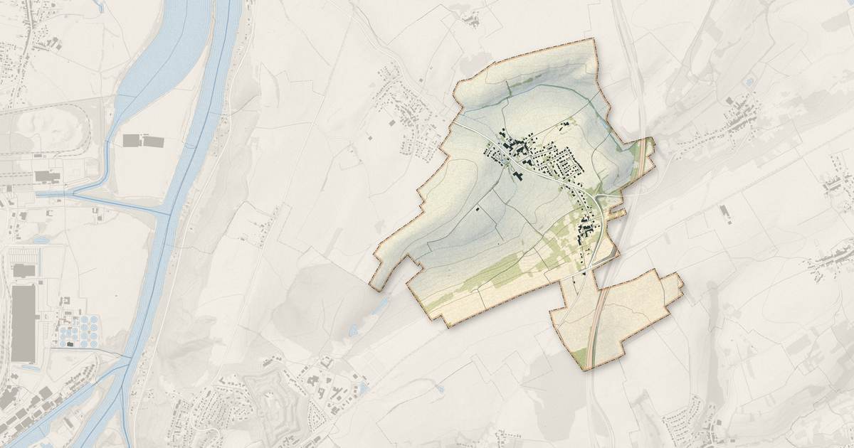 Portrait cartographique de Vany : relief, eau, forêts, bâti et voies, calculés à partir des données de l'IGN