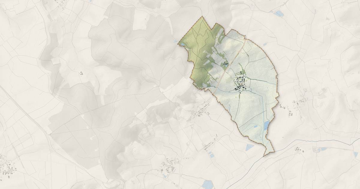 Portrait cartographique de Vaxy : relief, eau, forêts, bâti et voies, calculés à partir des données de l'IGN