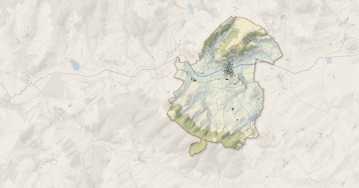 Portrait cartographique de Vic-sur-Seille : relief, eau, forêts, bâti et voies, calculés à partir des données de l'IGN