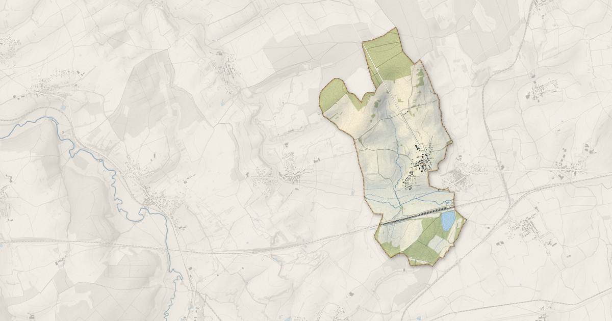 Portrait cartographique de Vieux-Lixheim : relief, eau, forêts, bâti et voies, calculés à partir des données de l'IGN