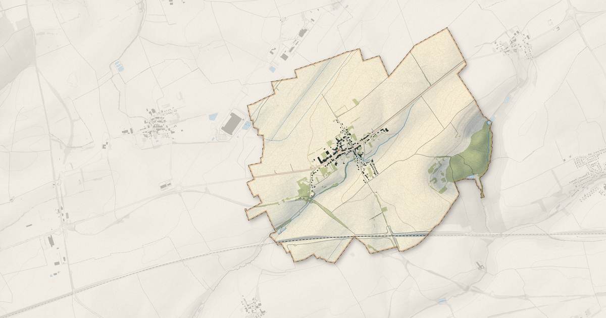 Portrait cartographique de Vigny : relief, eau, forêts, bâti et voies, calculés à partir des données de l'IGN