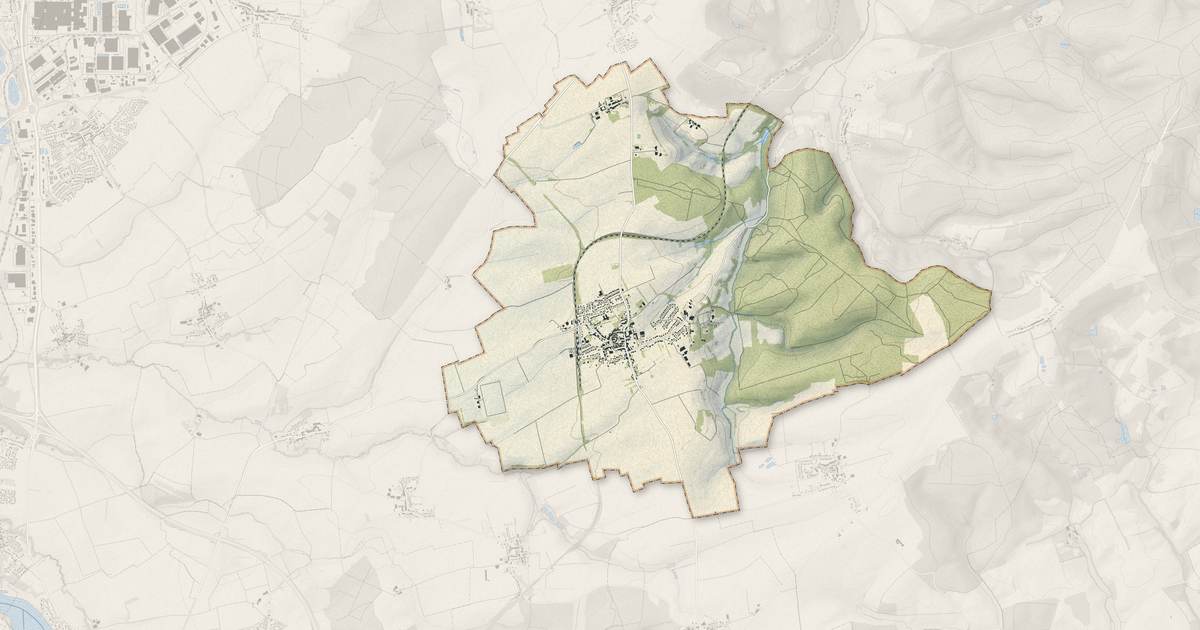 Portrait cartographique de Vigy : relief, eau, forêts, bâti et voies, calculés à partir des données de l'IGN