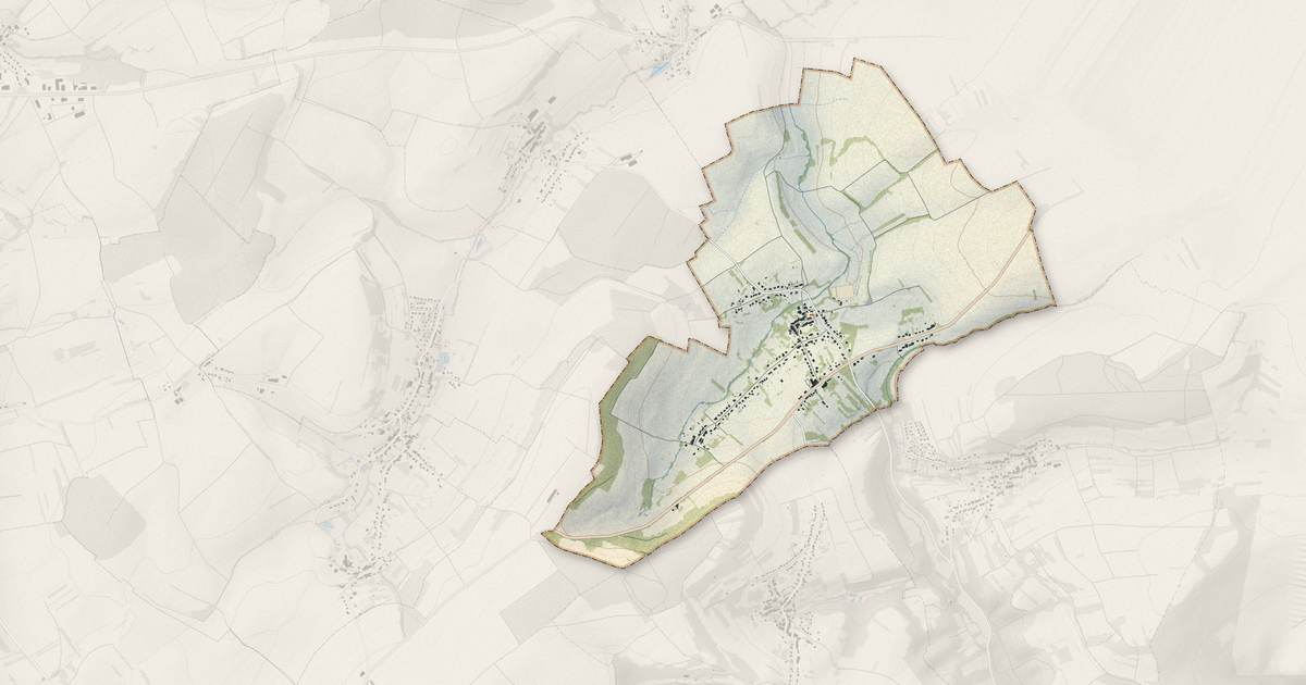 Portrait cartographique de Villing : relief, eau, forêts, bâti et voies, calculés à partir des données de l'IGN