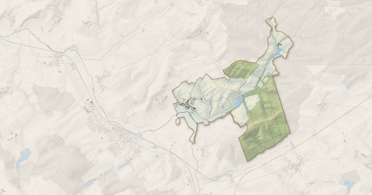 Portrait cartographique de Vittoncourt : relief, eau, forêts, bâti et voies, calculés à partir des données de l'IGN