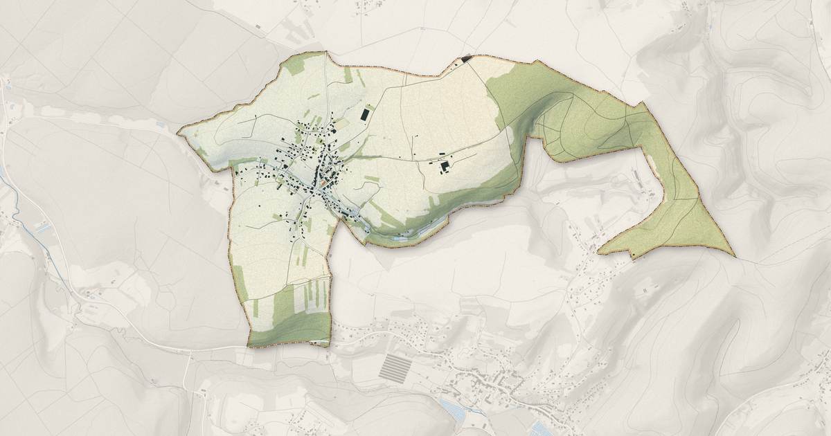 Portrait cartographique de Voyer : relief, eau, forêts, bâti et voies, calculés à partir des données de l'IGN