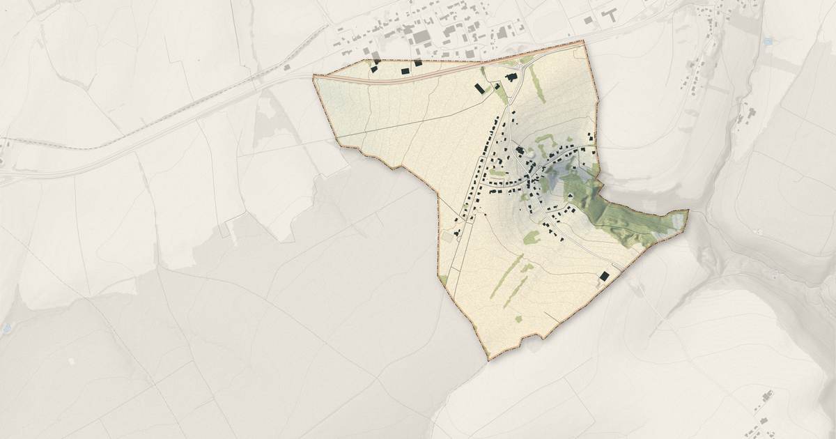 Portrait cartographique de Waltembourg : relief, eau, forêts, bâti et voies, calculés à partir des données de l'IGN