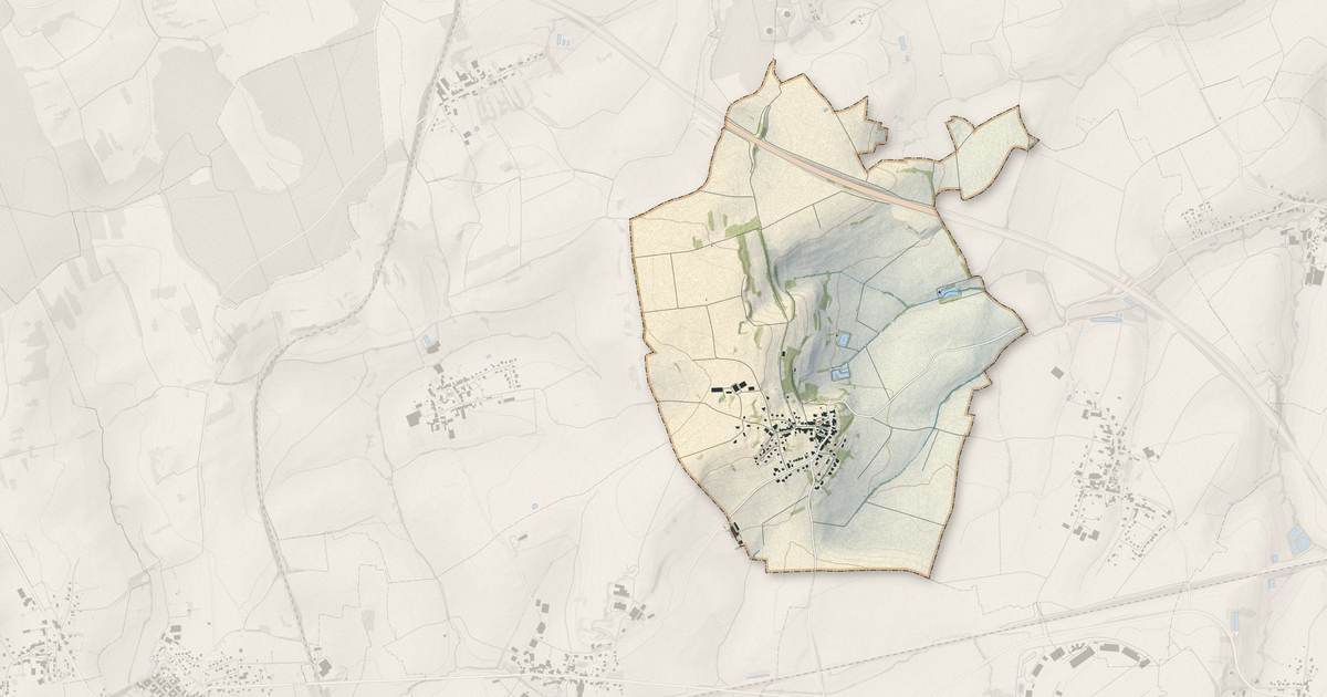 Portrait cartographique de Wintersbourg : relief, eau, forêts, bâti et voies, calculés à partir des données de l'IGN