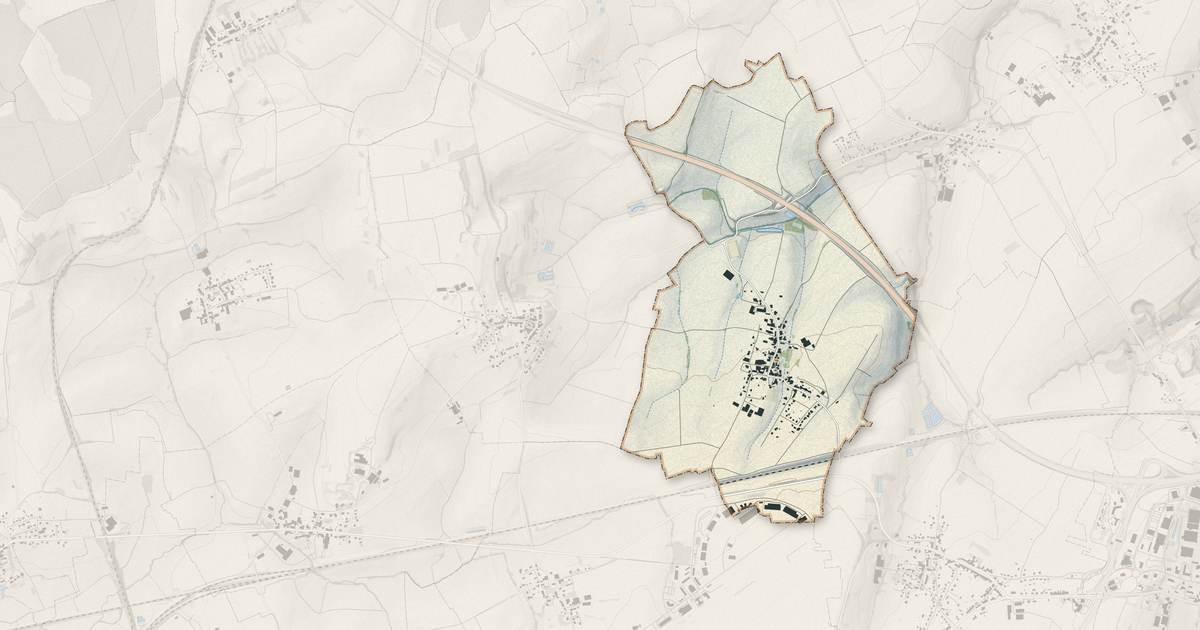 Portrait cartographique de Zilling : relief, eau, forêts, bâti et voies, calculés à partir des données de l'IGN