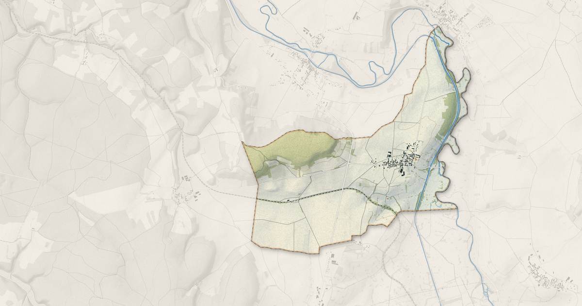 Portrait cartographique de Asnois : relief, eau, forêts, bâti et voies, calculés à partir des données de l'IGN