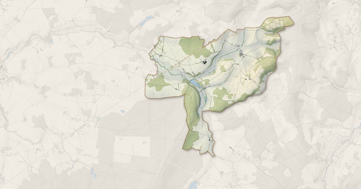 Portrait cartographique de Chasnay : relief, eau, forêts, bâti et voies, calculés à partir des données de l'IGN