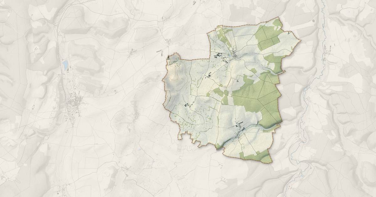 Portrait cartographique de Cuncy-lès-Varzy : relief, eau, forêts, bâti et voies, calculés à partir des données de l'IGN