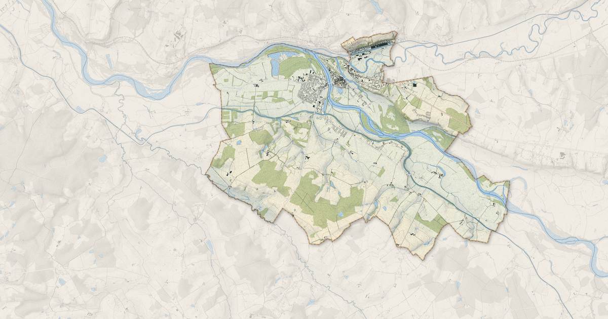 Portrait cartographique de Decize : relief, eau, forêts, bâti et voies, calculés à partir des données de l'IGN