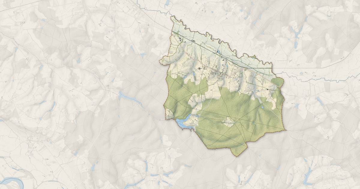 Portrait cartographique de Fours : relief, eau, forêts, bâti et voies, calculés à partir des données de l'IGN