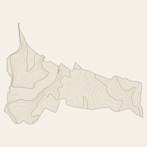 Guérigny : courbes de niveau