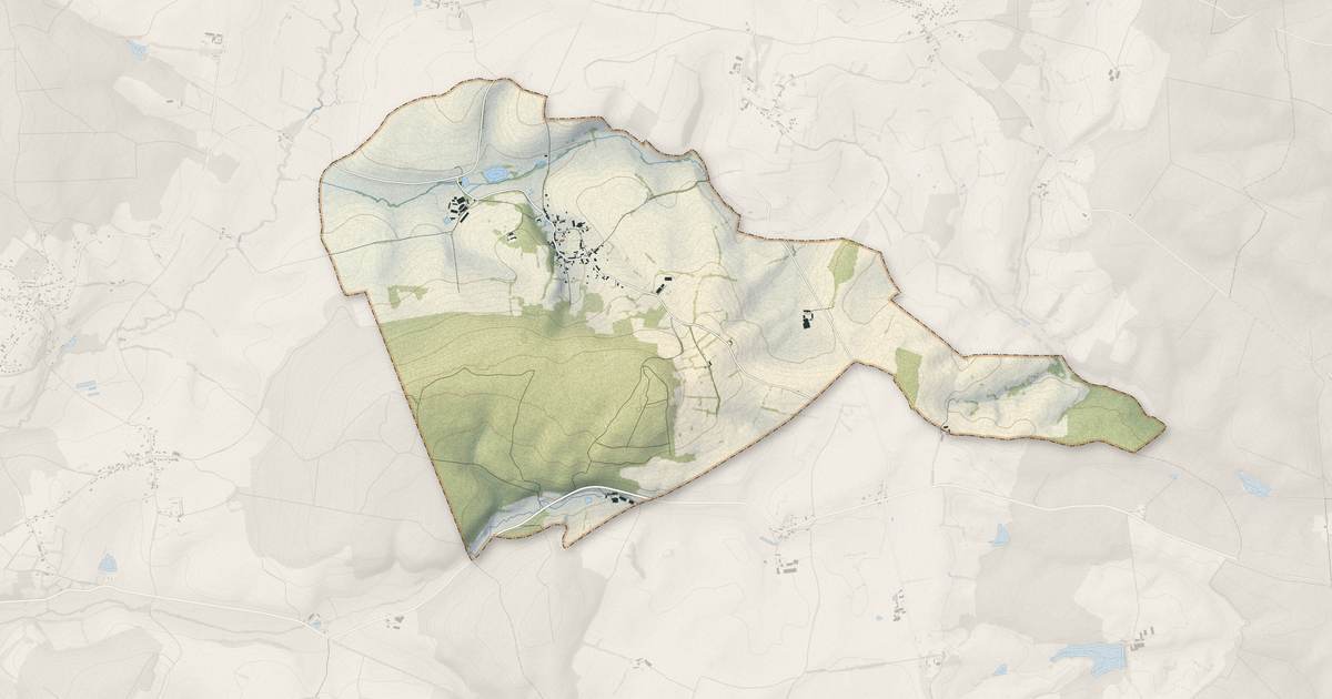 Portrait cartographique de Limon : relief, eau, forêts, bâti et voies, calculés à partir des données de l'IGN