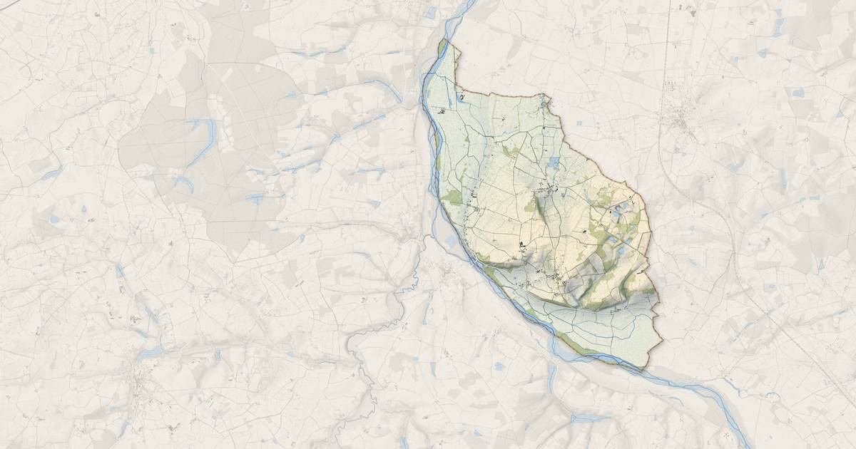 Portrait cartographique de Livry : relief, eau, forêts, bâti et voies, calculés à partir des données de l'IGN