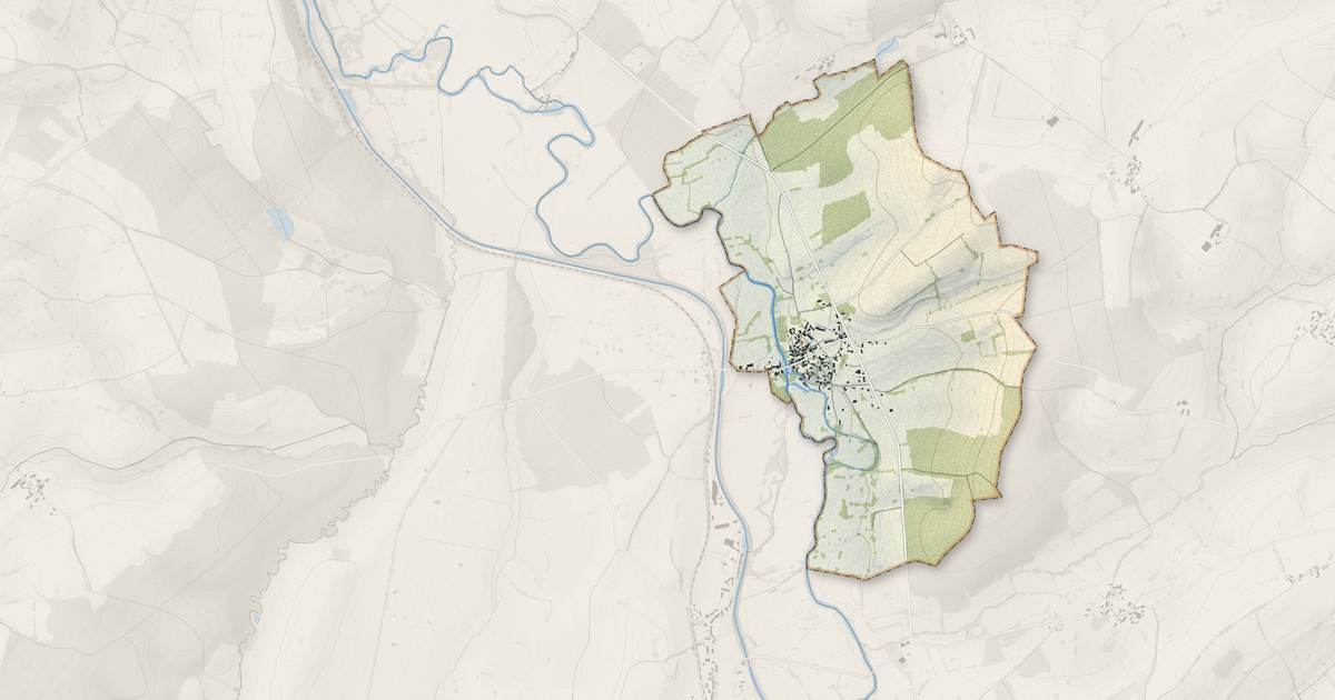 Portrait cartographique de Monceaux-le-Comte : relief, eau, forêts, bâti et voies, calculés à partir des données de l'IGN