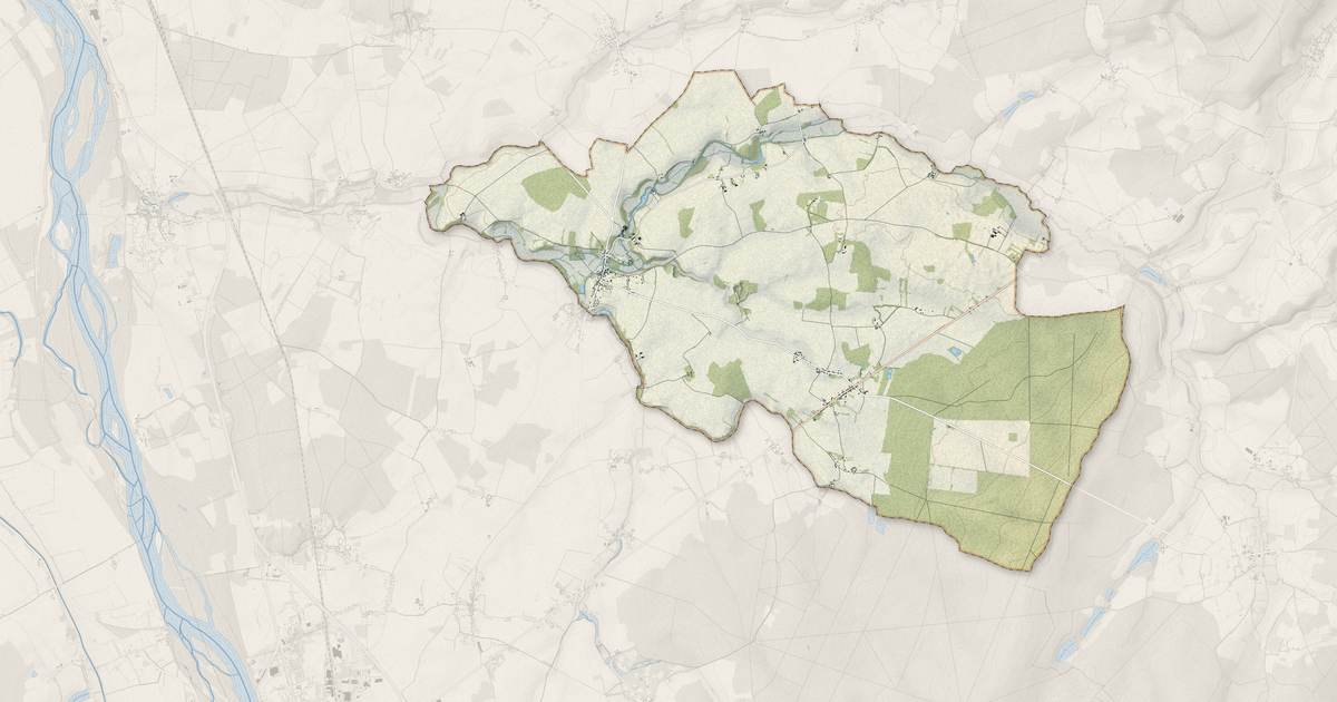 Portrait cartographique de Narcy : relief, eau, forêts, bâti et voies, calculés à partir des données de l'IGN