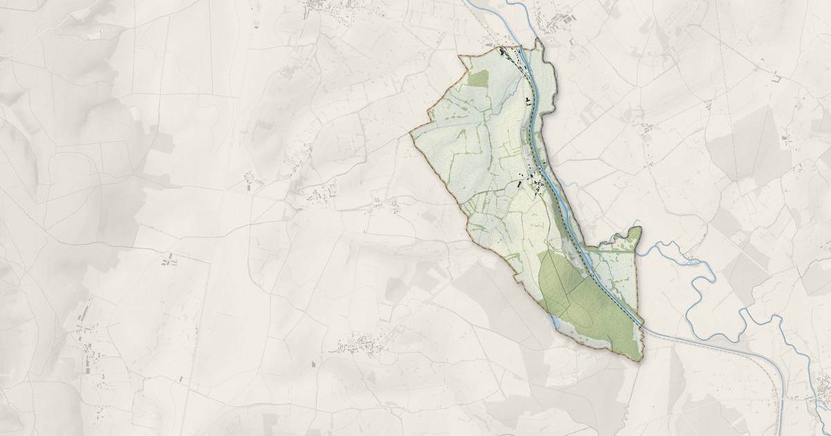 Portrait cartographique de Saint-Didier : relief, eau, forêts, bâti et voies, calculés à partir des données de l'IGN
