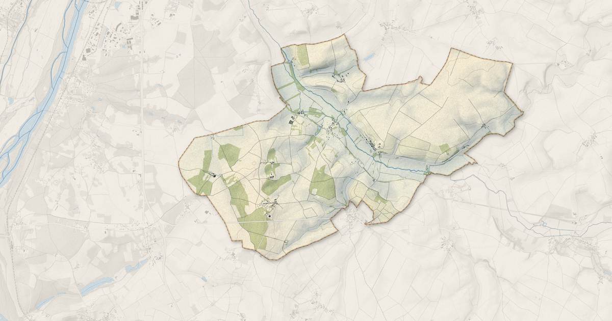 Portrait cartographique de Saint-Martin-sur-Nohain : relief, eau, forêts, bâti et voies, calculés à partir des données de l'IGN