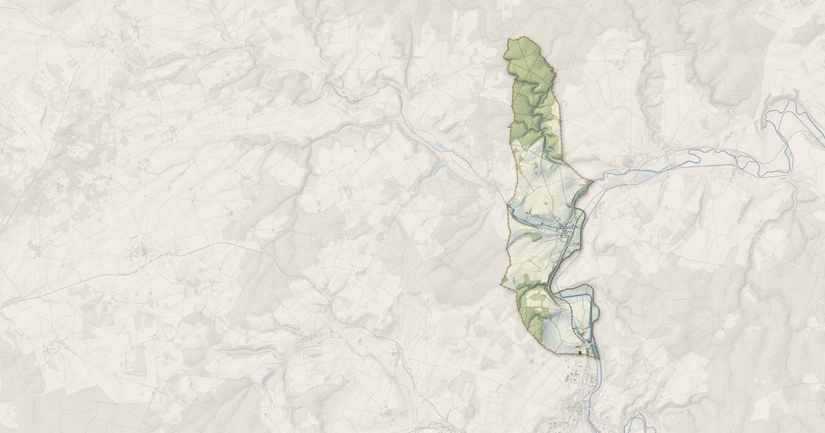 Portrait cartographique de Surgy : relief, eau, forêts, bâti et voies, calculés à partir des données de l'IGN