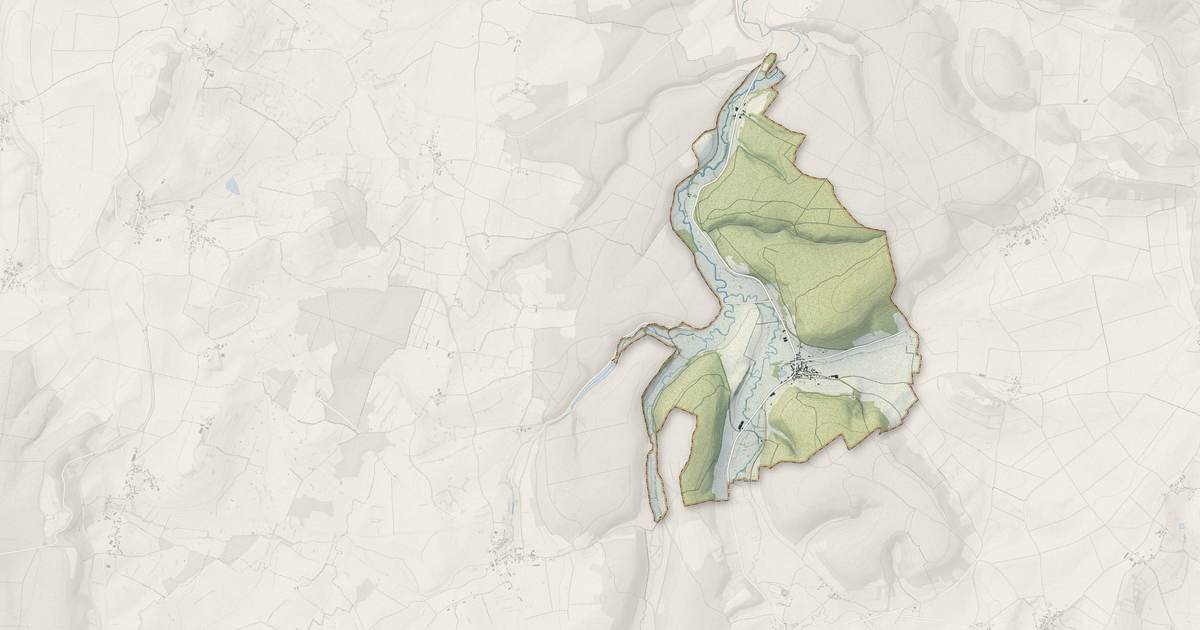 Portrait cartographique de Taconnay : relief, eau, forêts, bâti et voies, calculés à partir des données de l'IGN