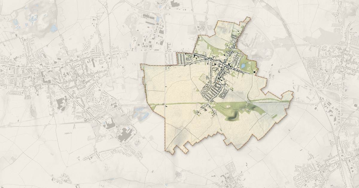 Portrait cartographique de Abscon : relief, eau, forêts, bâti et voies, calculés à partir des données de l'IGN