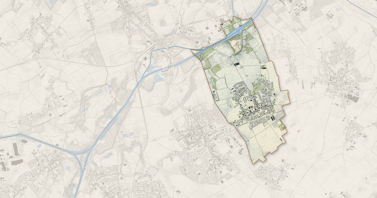 Portrait cartographique de Allennes-les-Marais : relief, eau, forêts, bâti et voies, calculés à partir des données de l'IGN