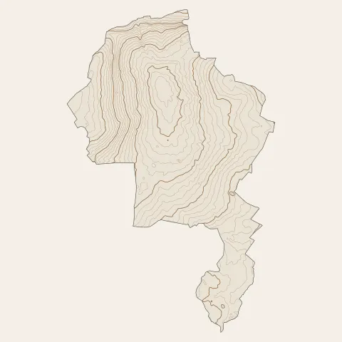 Attiches : courbes de niveau