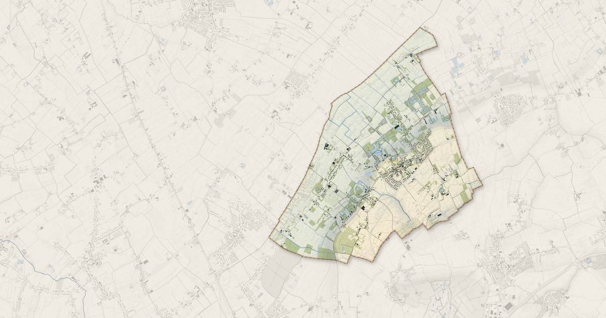 Portrait cartographique de Aubers : relief, eau, forêts, bâti et voies, calculés à partir des données de l'IGN