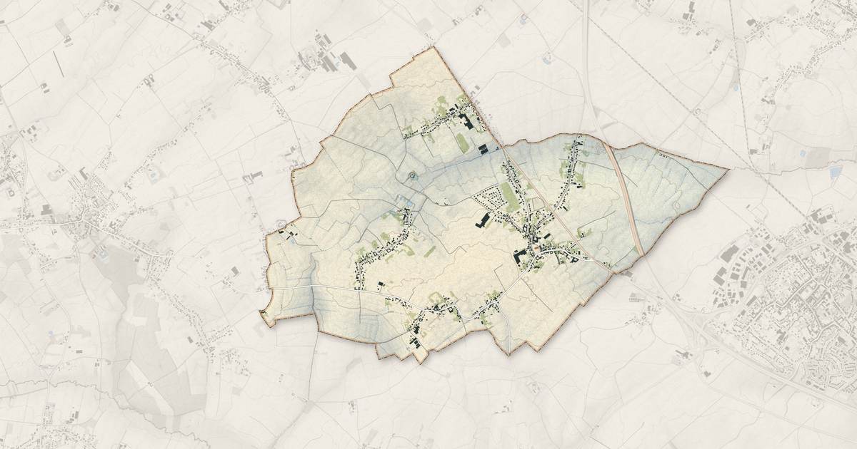 Portrait cartographique de Auchy-lez-Orchies : relief, eau, forêts, bâti et voies, calculés à partir des données de l'IGN