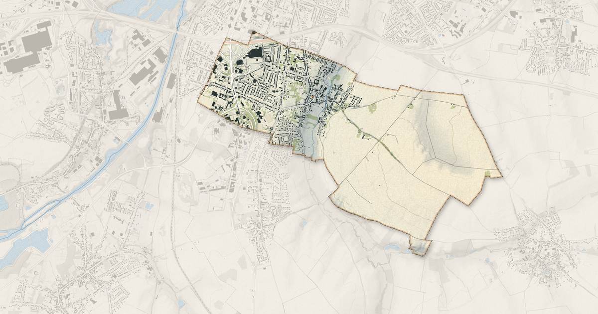 Portrait cartographique de Aulnoy-lez-Valenciennes : relief, eau, forêts, bâti et voies, calculés à partir des données de l'IGN