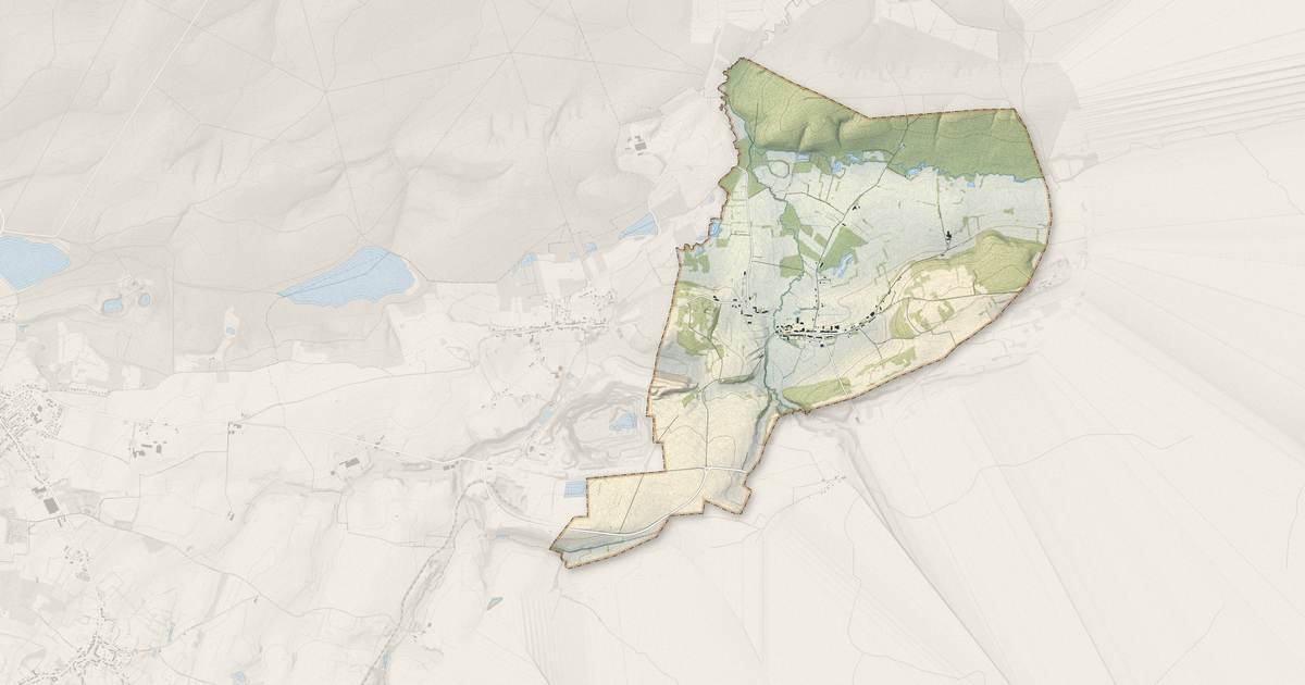 Portrait cartographique de Baives : relief, eau, forêts, bâti et voies, calculés à partir des données de l'IGN
