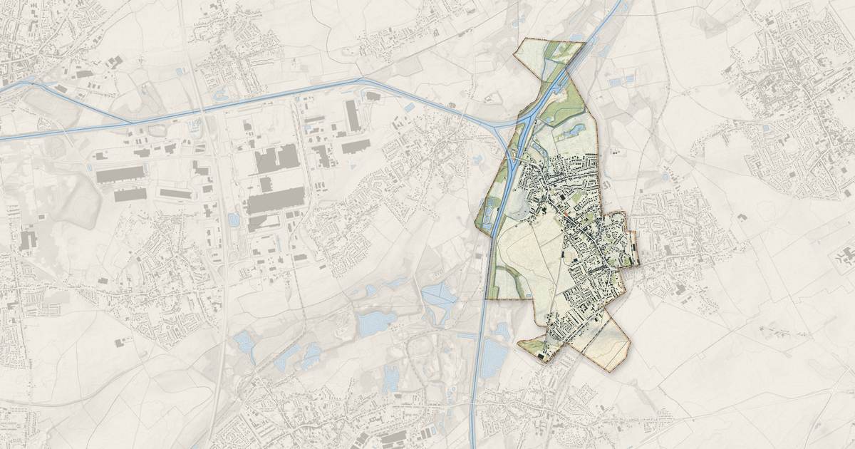 Portrait cartographique de Bauvin : relief, eau, forêts, bâti et voies, calculés à partir des données de l'IGN