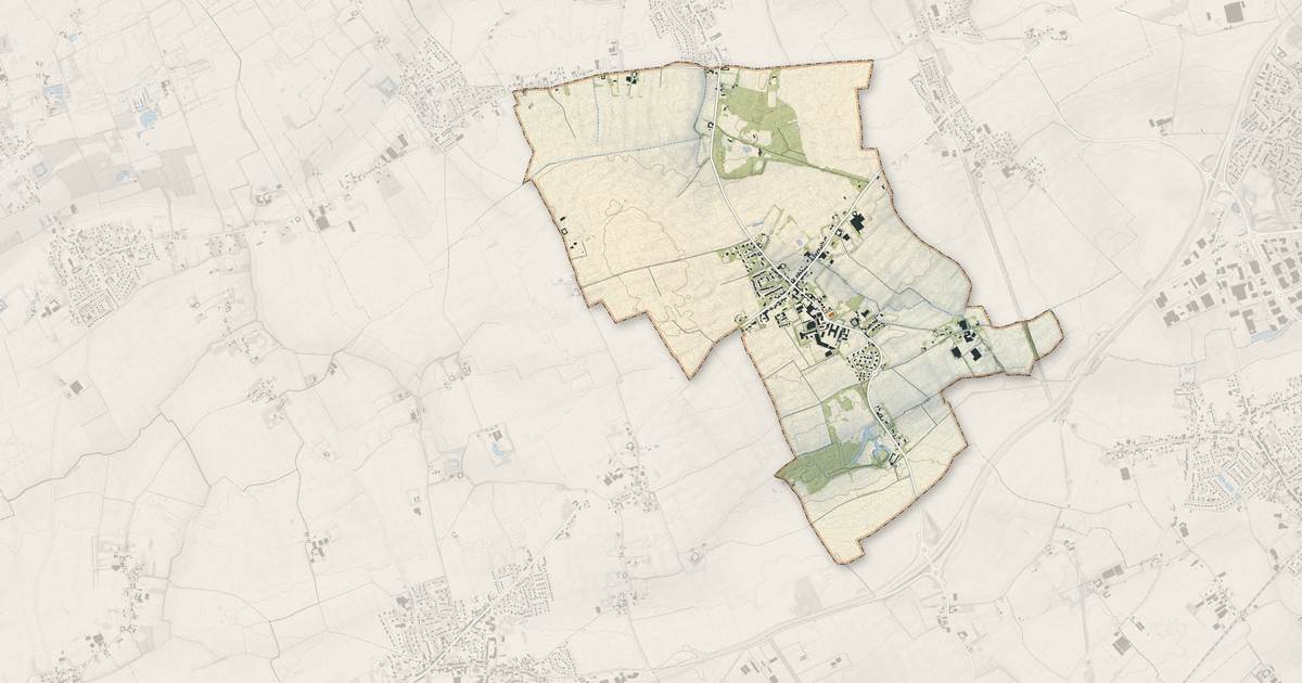 Portrait cartographique de Beaucamps-Ligny : relief, eau, forêts, bâti et voies, calculés à partir des données de l'IGN