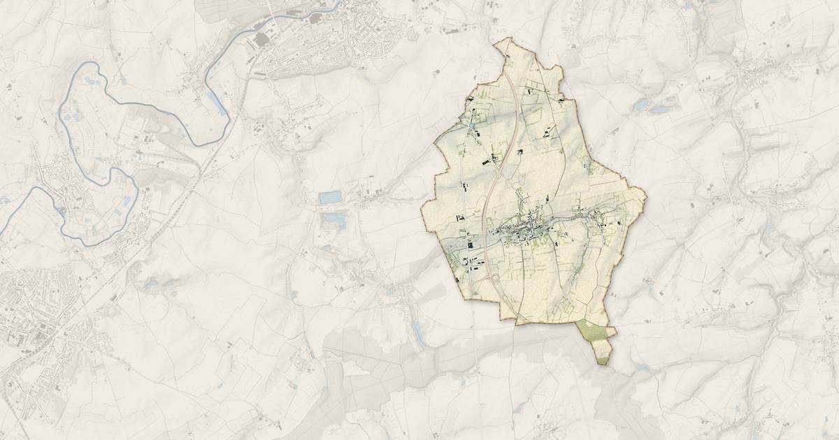 Portrait cartographique de Beaufort : relief, eau, forêts, bâti et voies, calculés à partir des données de l'IGN