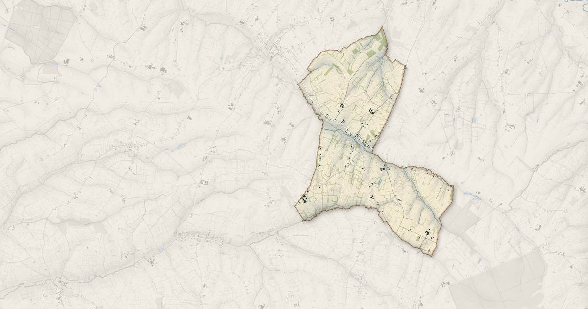 Portrait cartographique de Beaurepaire-sur-Sambre : relief, eau, forêts, bâti et voies, calculés à partir des données de l'IGN
