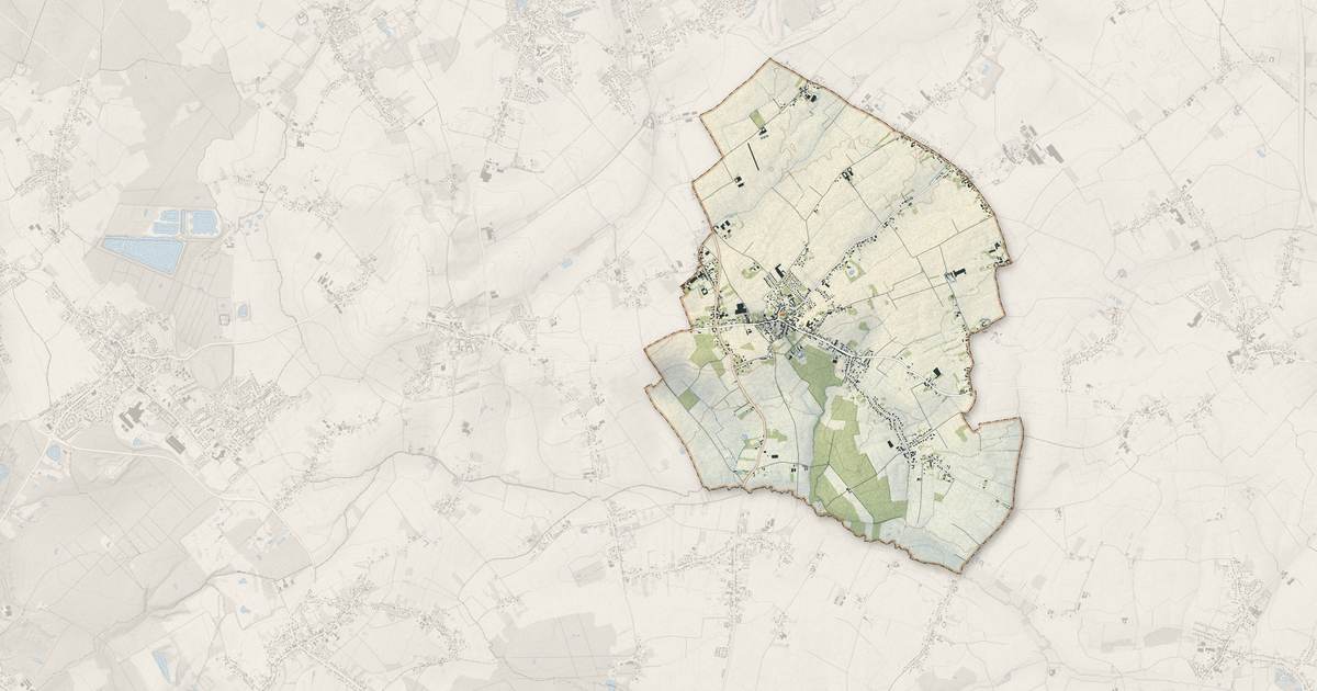 Portrait cartographique de Bersée : relief, eau, forêts, bâti et voies, calculés à partir des données de l'IGN