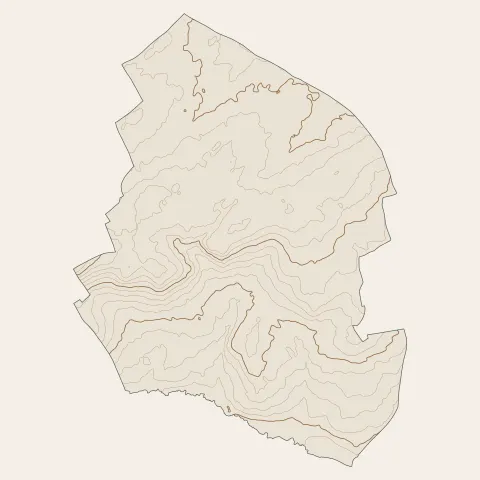 Bersée : courbes de niveau