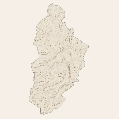 Bertry : courbes de niveau