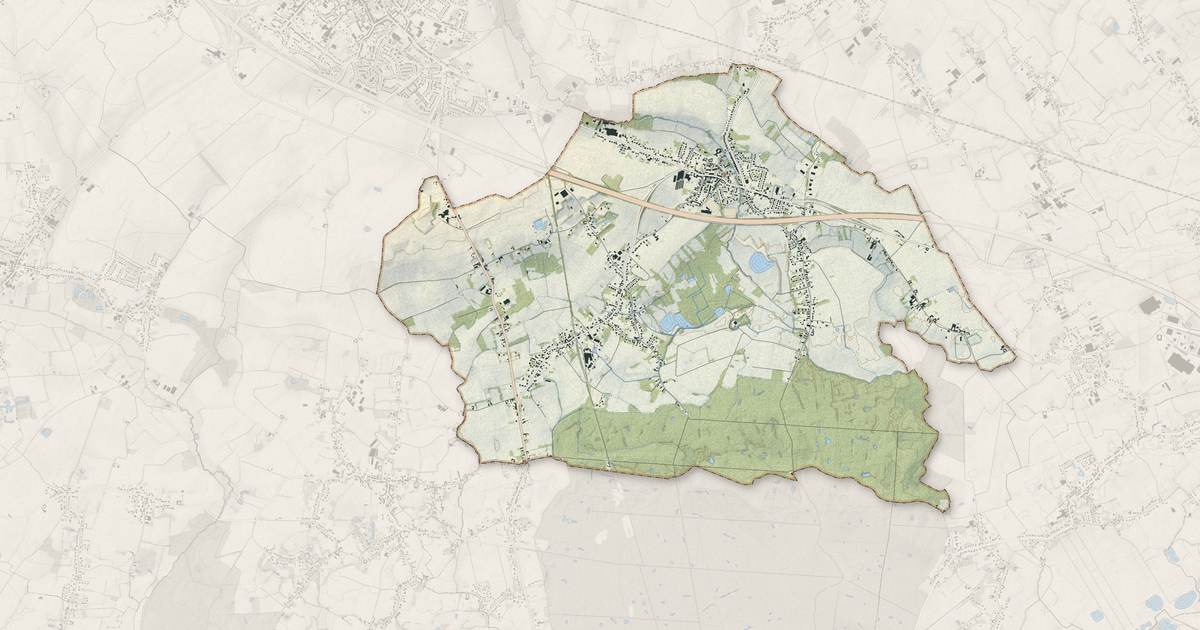 Portrait cartographique de Beuvry-la-Forêt : relief, eau, forêts, bâti et voies, calculés à partir des données de l'IGN
