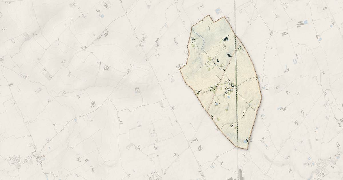 Portrait cartographique de Bissezeele : relief, eau, forêts, bâti et voies, calculés à partir des données de l'IGN
