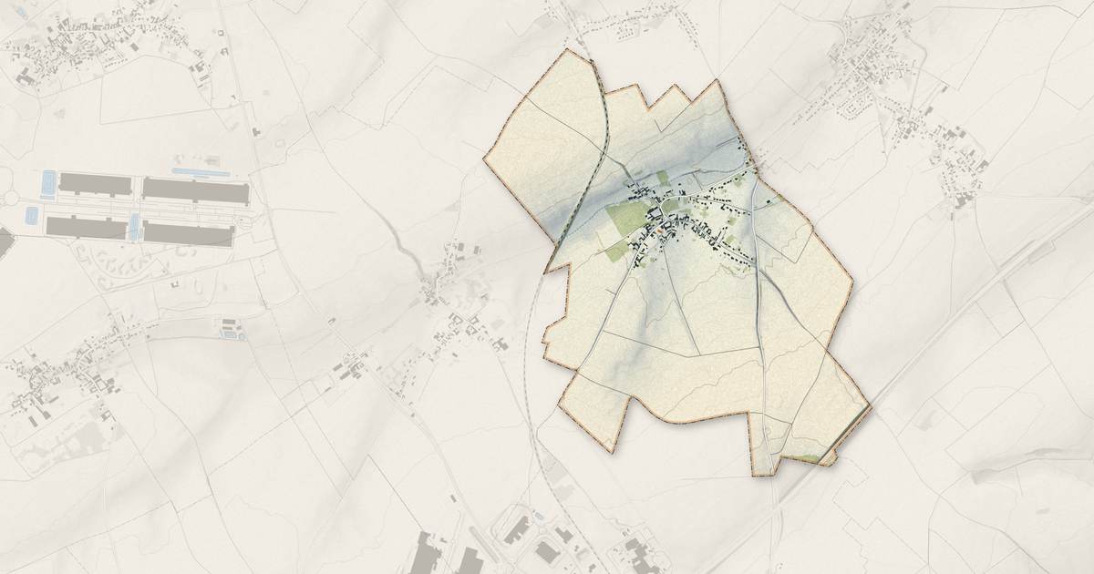 Portrait cartographique de Blécourt : relief, eau, forêts, bâti et voies, calculés à partir des données de l'IGN