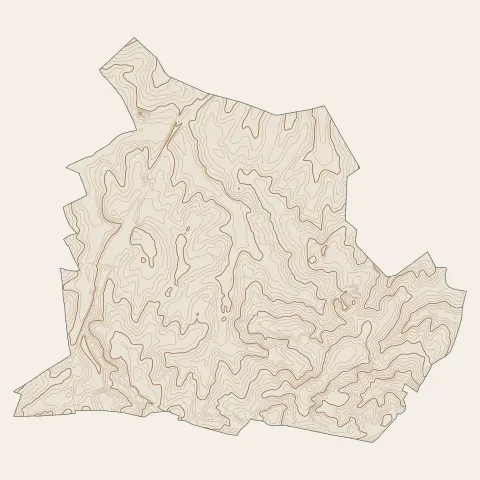 Busigny : courbes de niveau
